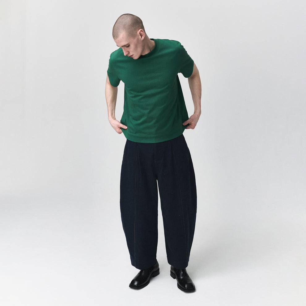 GANDER / Reversible Tee Green/Blue