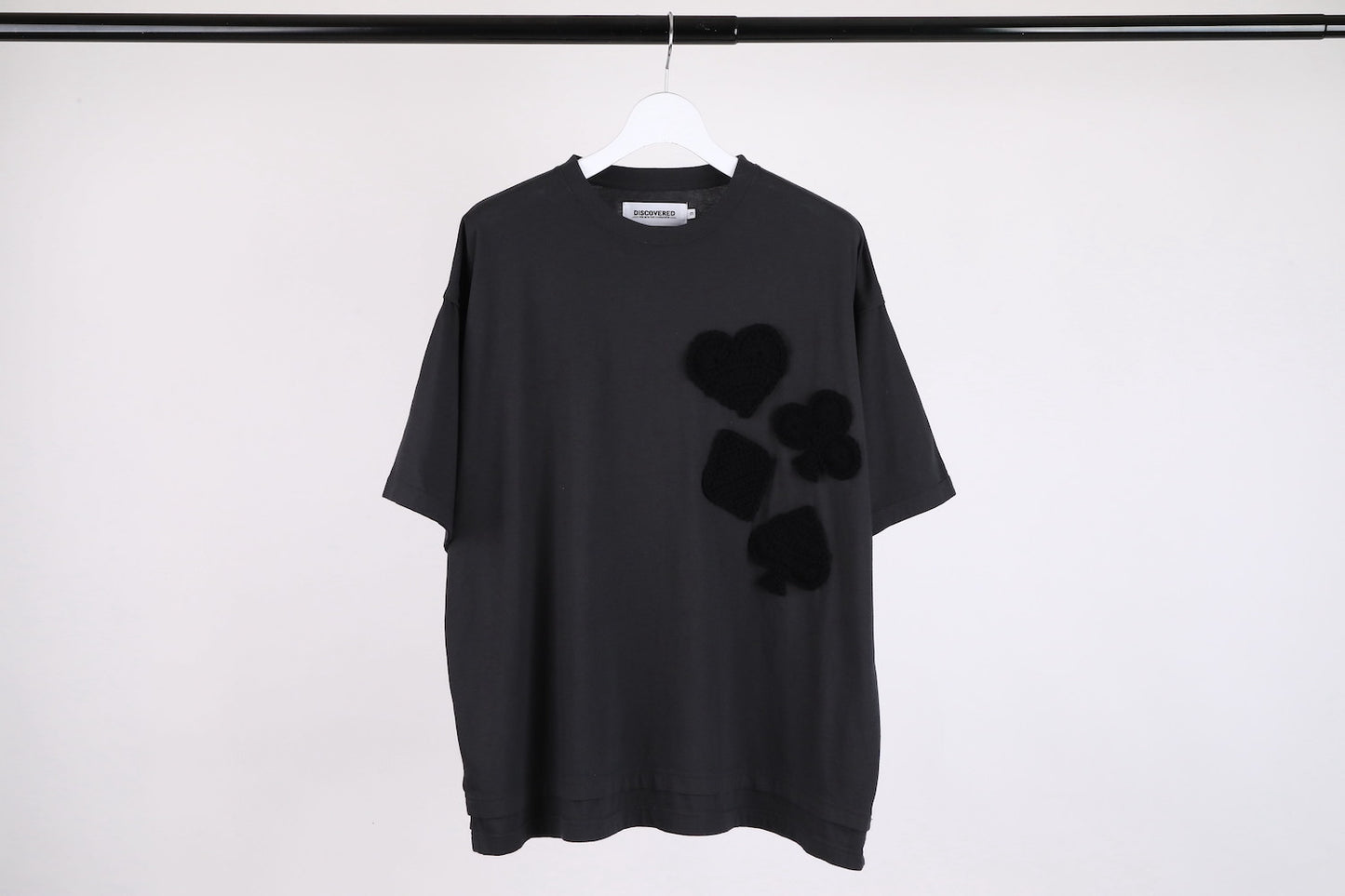 DISCOVERED / Playcard Crochet Motif Tee (Black)