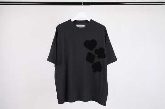DISCOVERED / Playcard Crochet Motif Tee (Black)