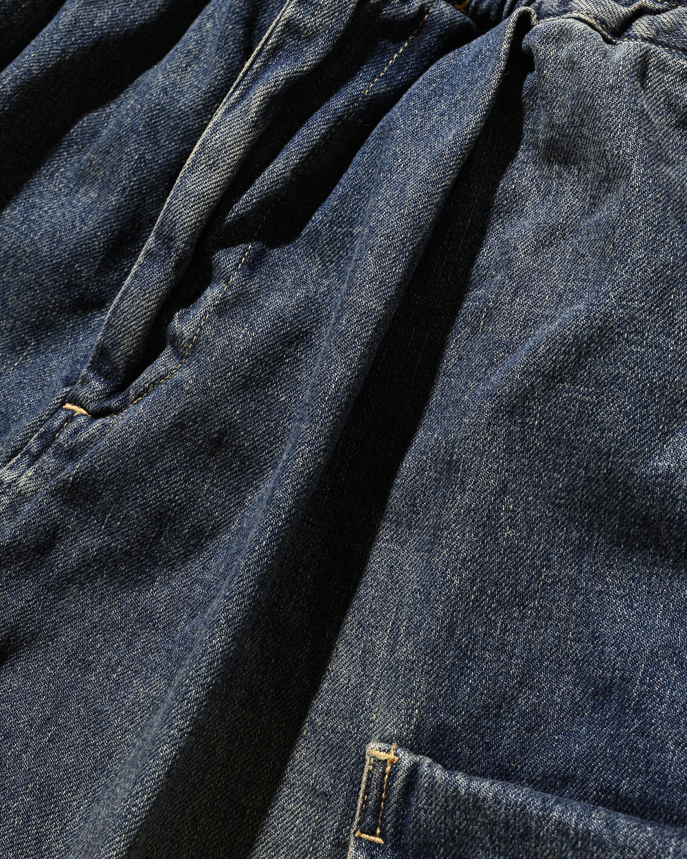 CLESSTE / Vintage Dyed Selvedge Denim City Military Half Pants (Vintage Indigo)