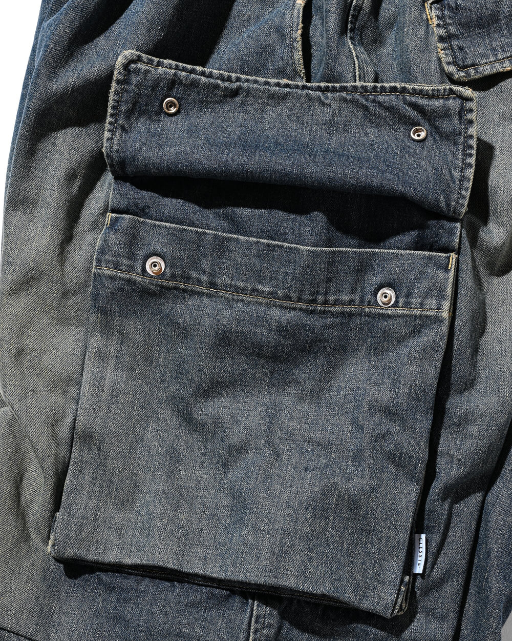 CLESSTE / Vintage Dyed Selvedge Denim City Military Half Pants (Vintage Indigo)