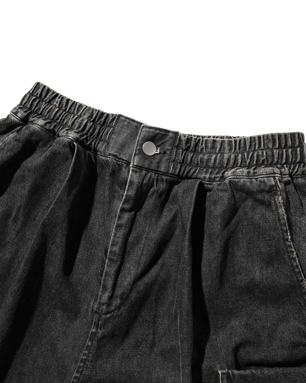 CLESSTE / Vintage Dyed Selvedge Denim City Military Half Pants (Vintage Black)