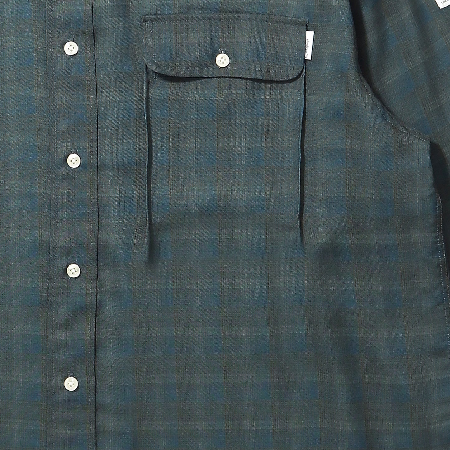 ELEPHANT TRIBAL FABRICS / On The Way Check Shirt (Mid Night)