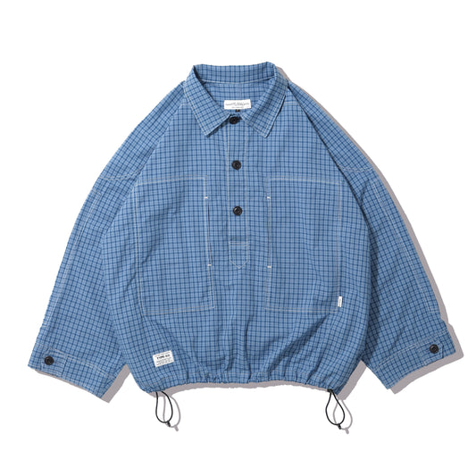 ELEPHANT TRIBAL FABRICS / M35 Hockey Check Shirt (Blue)