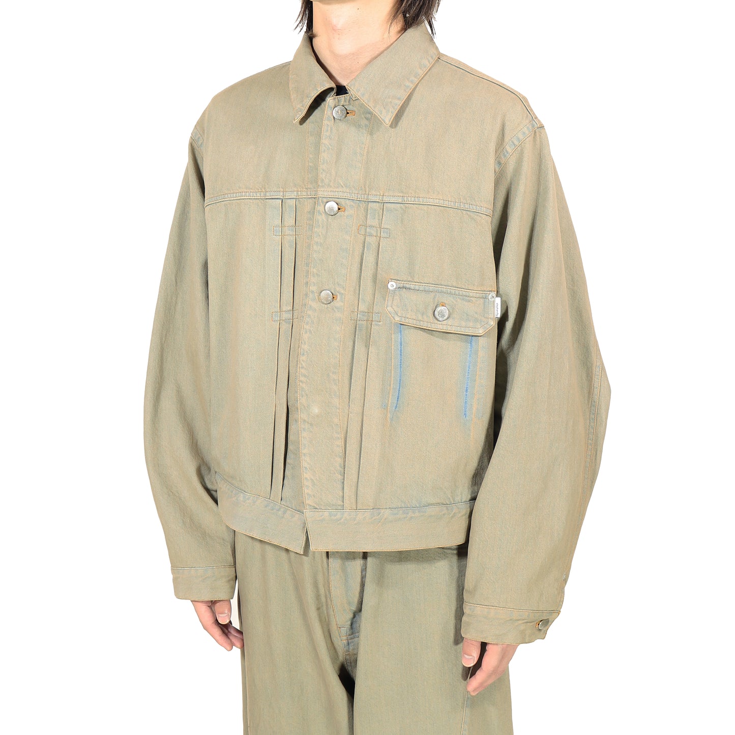 ELEPHANT TRIBAL FABRICS / On The Way Denim Jkt (Beige)