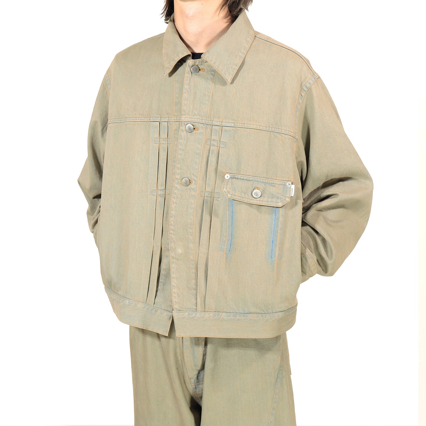 ELEPHANT TRIBAL FABRICS / On The Way Denim Jkt (Beige)