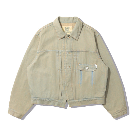 ELEPHANT TRIBAL FABRICS / On The Way Denim Jkt (Beige)