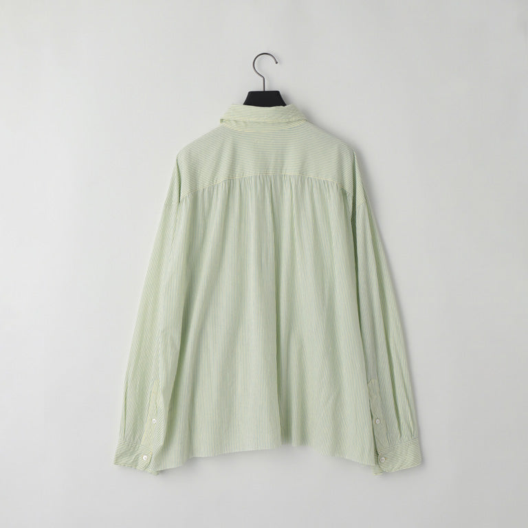 46G Stripe Artisan LS Shirt (Yellow Blue Dyed)