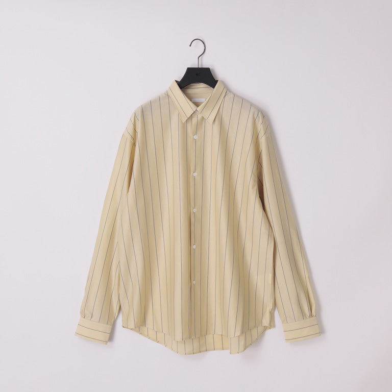 KANEMASA PHIL / 46G Atmosphere Stripe Shirt (Beige Navy)