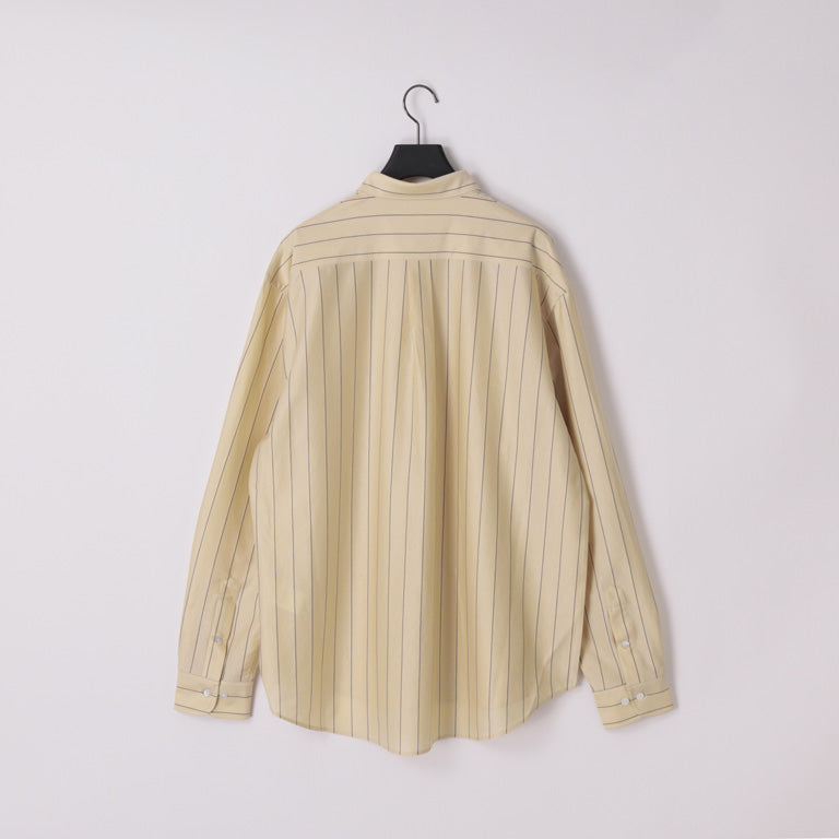 KANEMASA PHIL / 46G Atmosphere Stripe Shirt (Beige Navy)