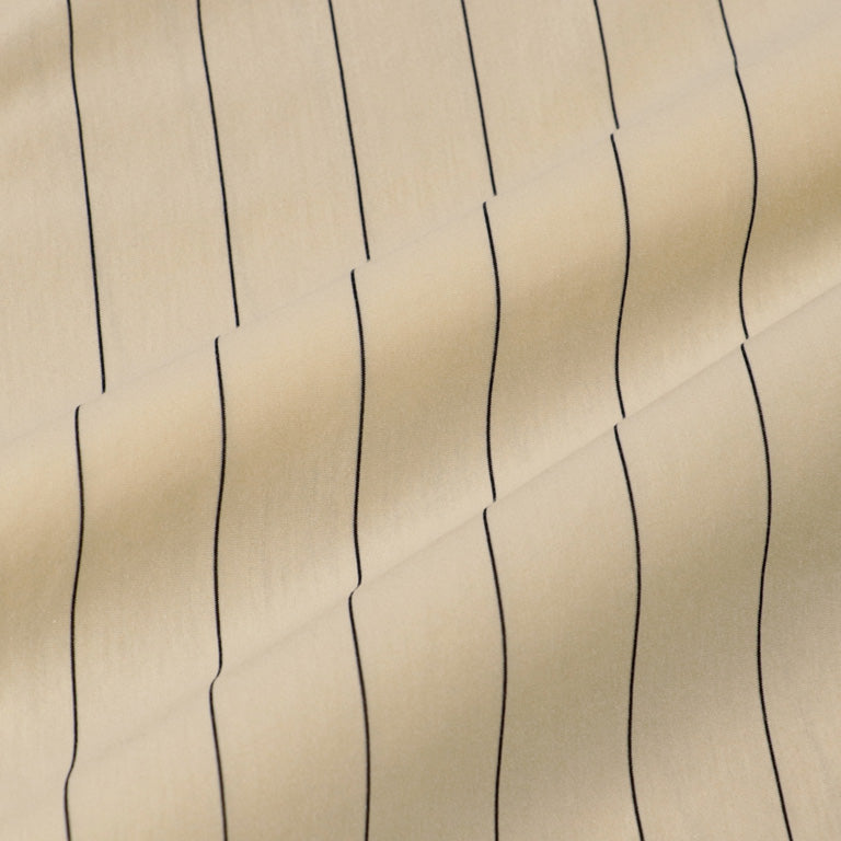 KANEMASA PHIL / 46G Atmosphere Stripe Shirt (Beige Navy)