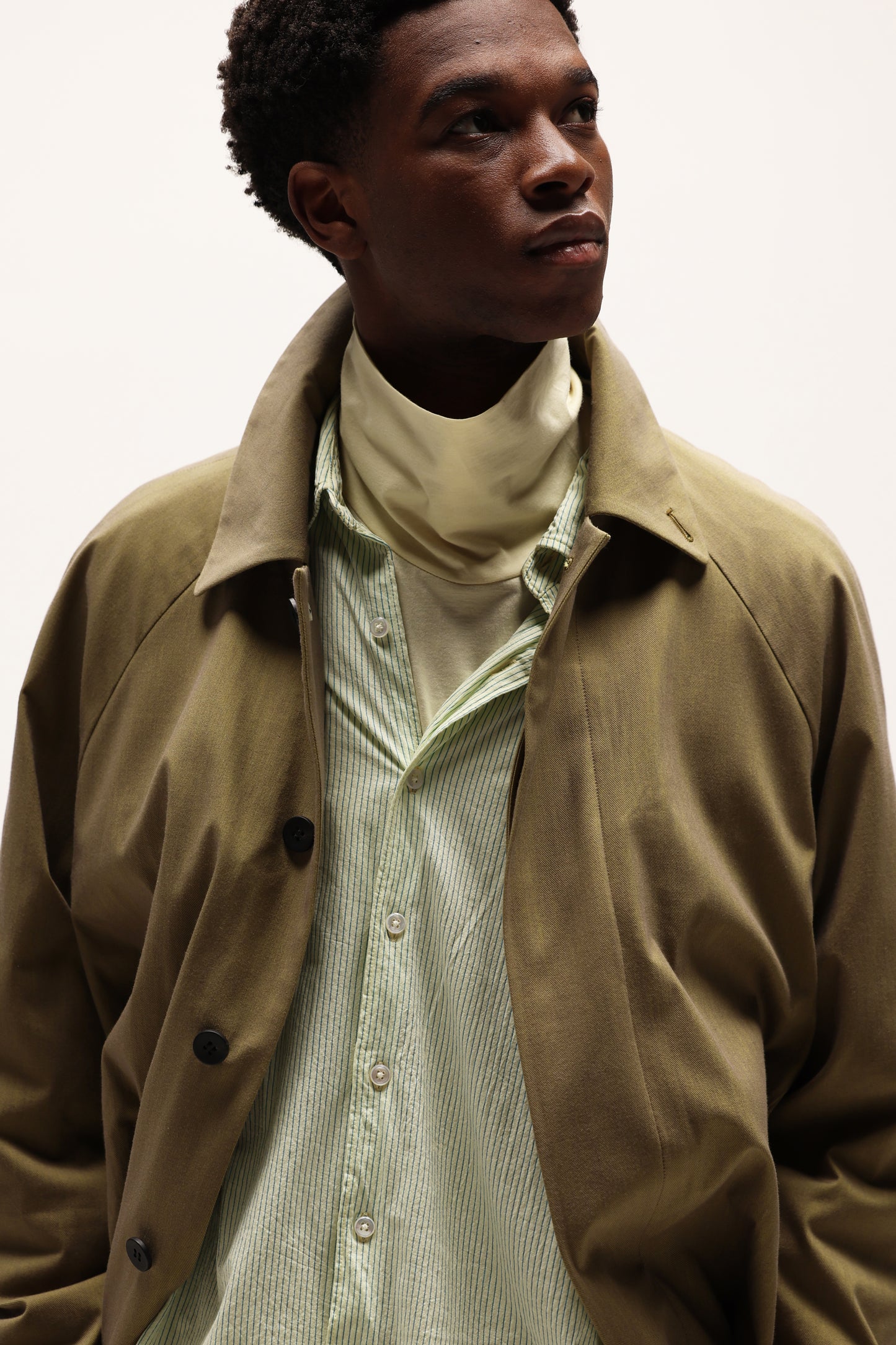 46G Stripe Artisan LS Shirt (Yellow Blue Dyed)