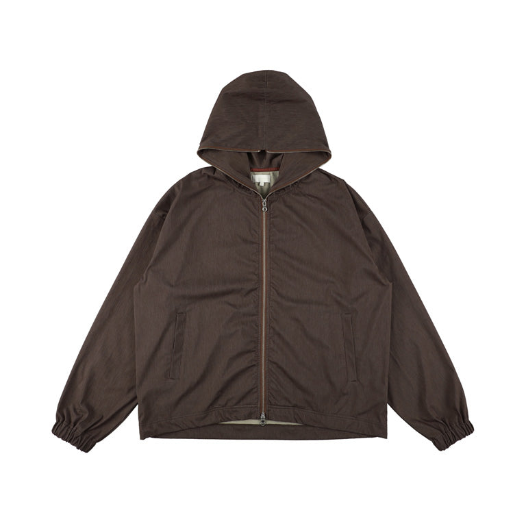 KANEMASA PHIL / 46G Solaro Zip Hoodie (Brown Beige)