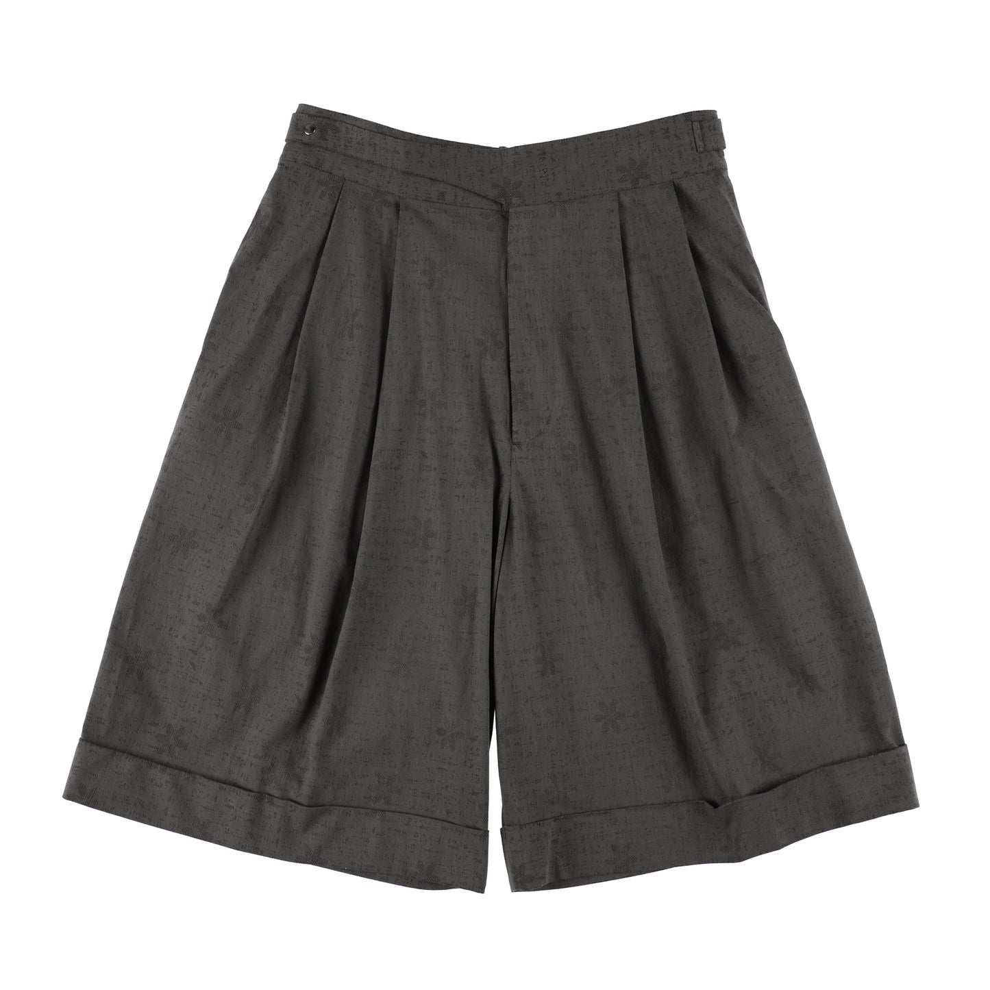 KANEMASA PHIL / 46G Opal Print Gurkha Shorts (Charcoal Print)