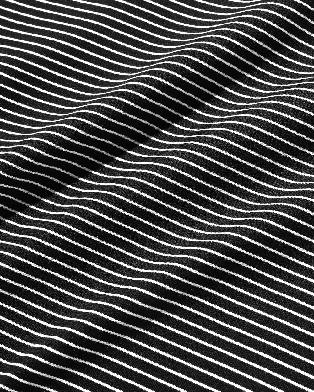 CLESSTE / 'C x Concept' Striped L/S T-Shirt With Drawstrings (Black x White)