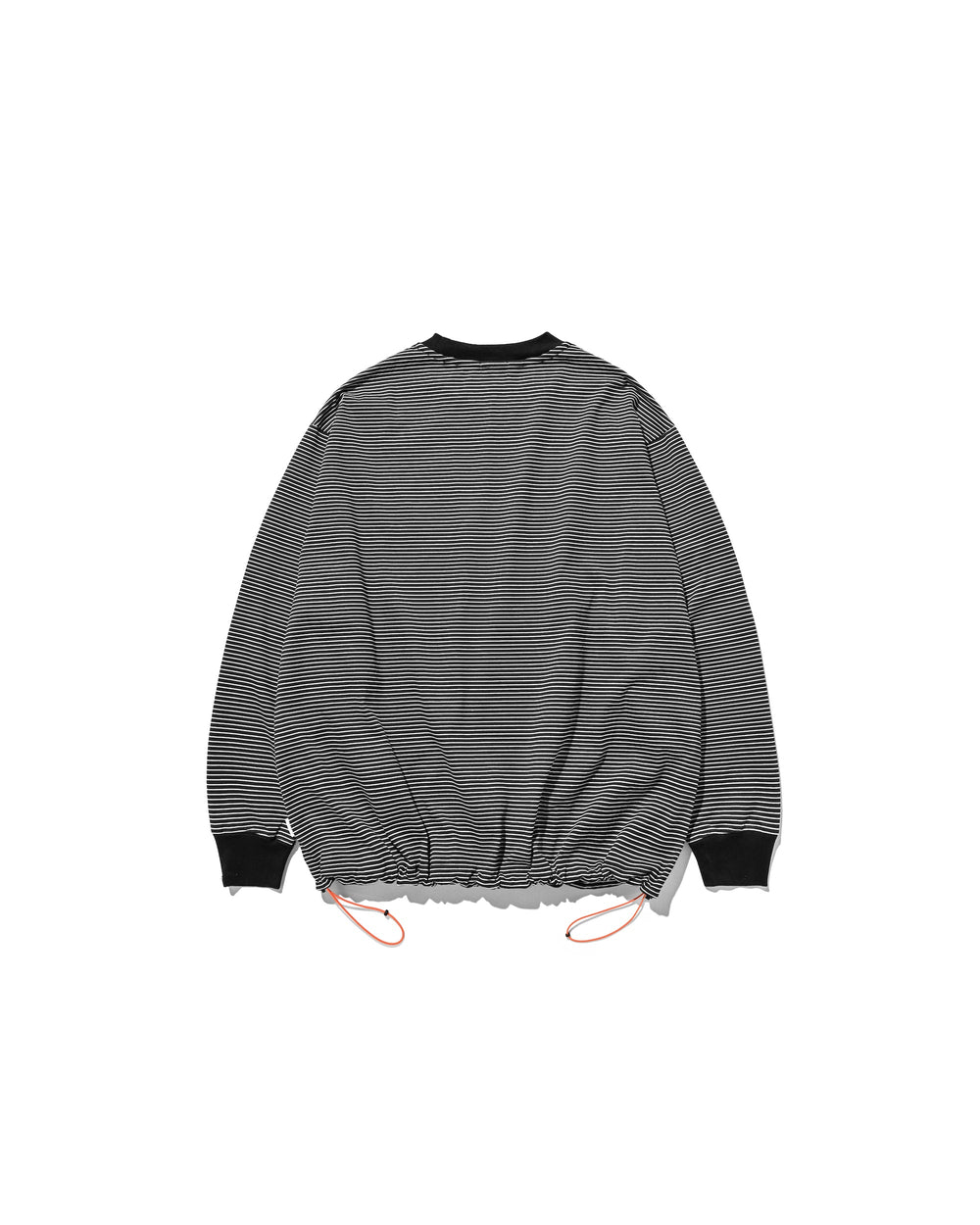 CLESSTE / 'C x Concept' Striped L/S T-Shirt With Drawstrings (Black x White)