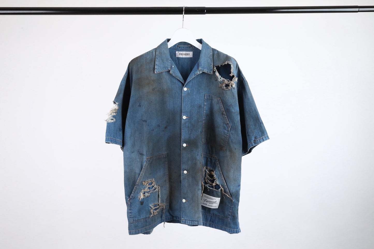 DISCOVERED / Short Sleeve Denim Shirts (Indigo)