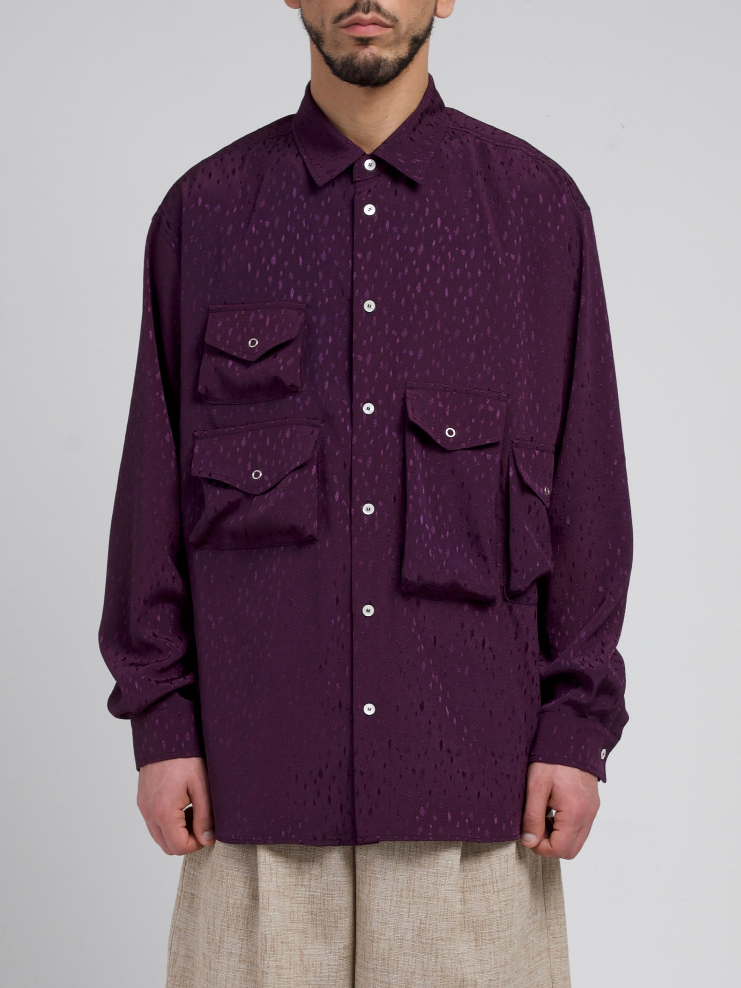 Shiny Purple Starry Night Shirts