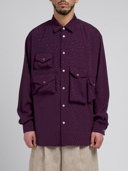 Shiny Purple Starry Night Shirts