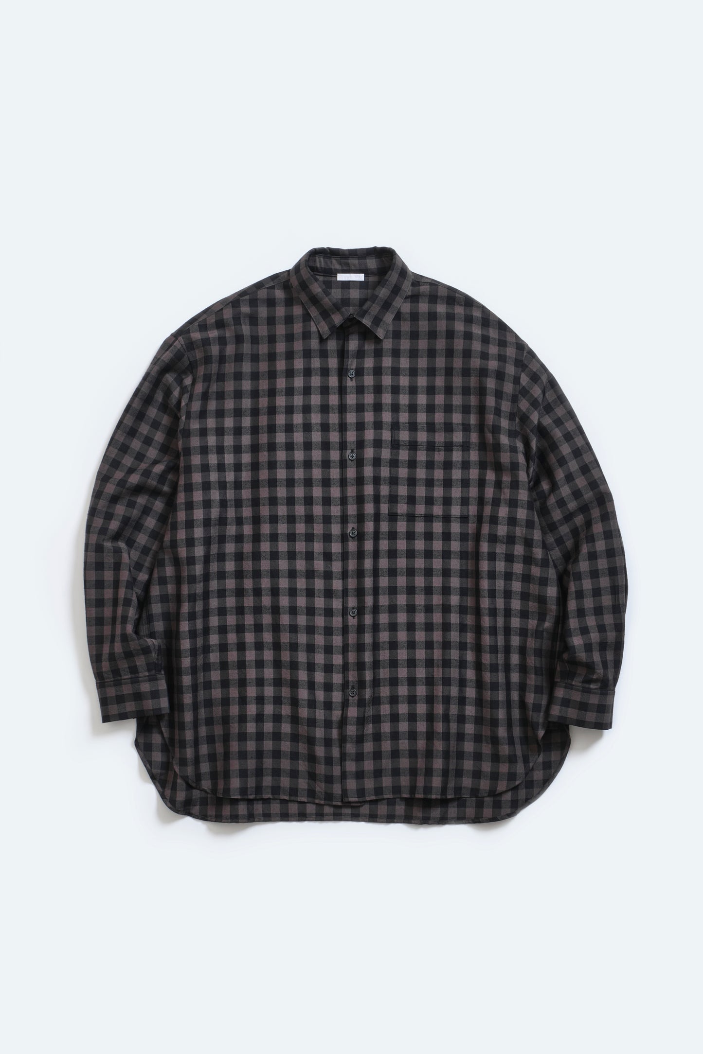 BLANC YM / Silk Plaid Wide Shirts