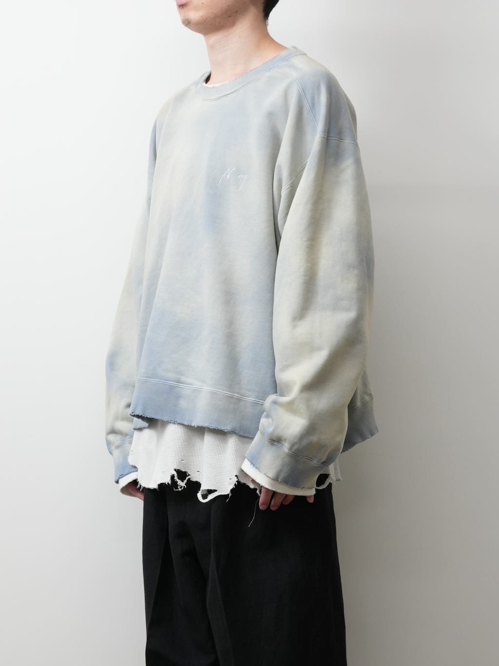 ANCELLM / Unevenness Sweat Shirt