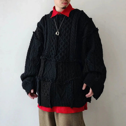 Fisherman Patchwork Knit