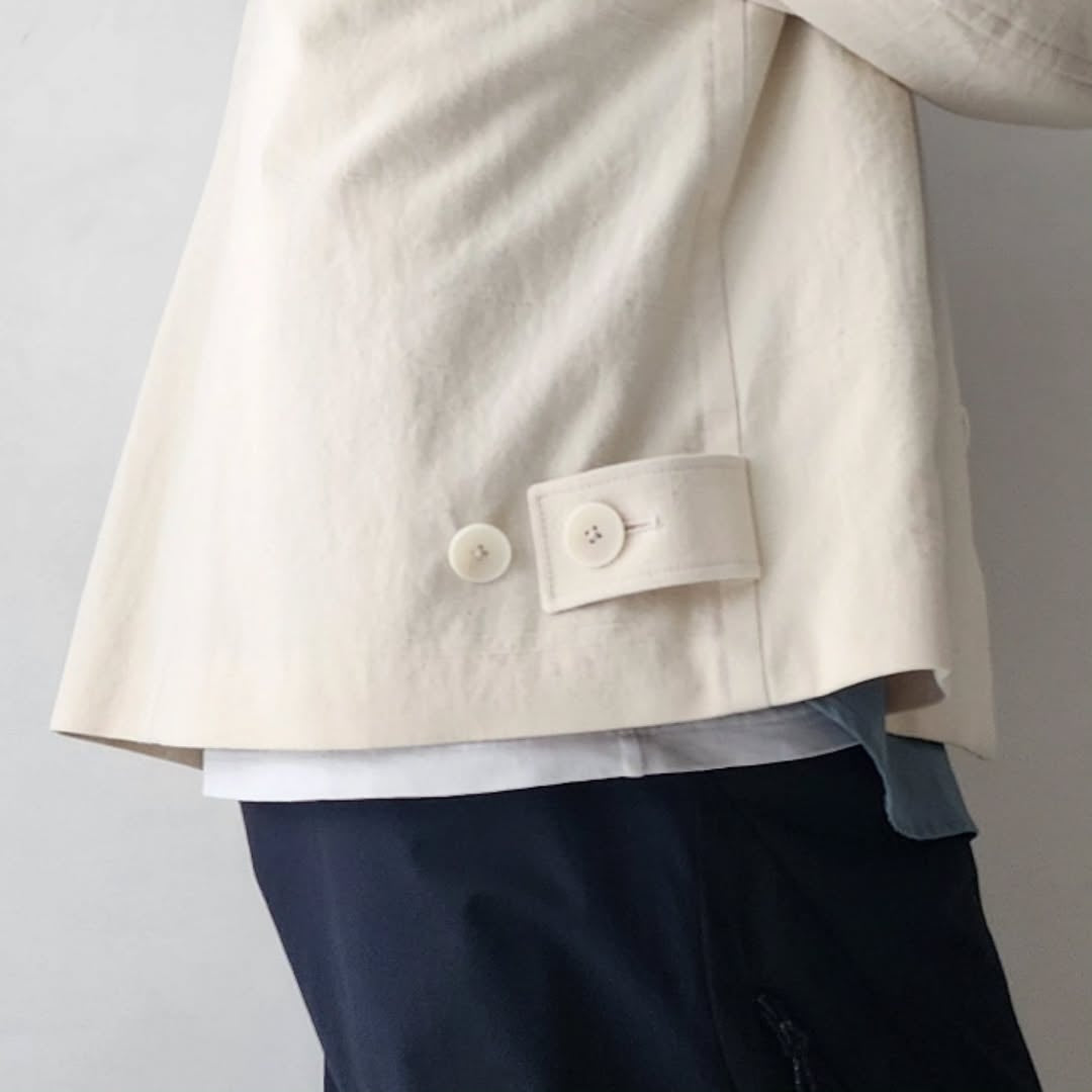 BLANC YM / Oxford Oversize Blouson