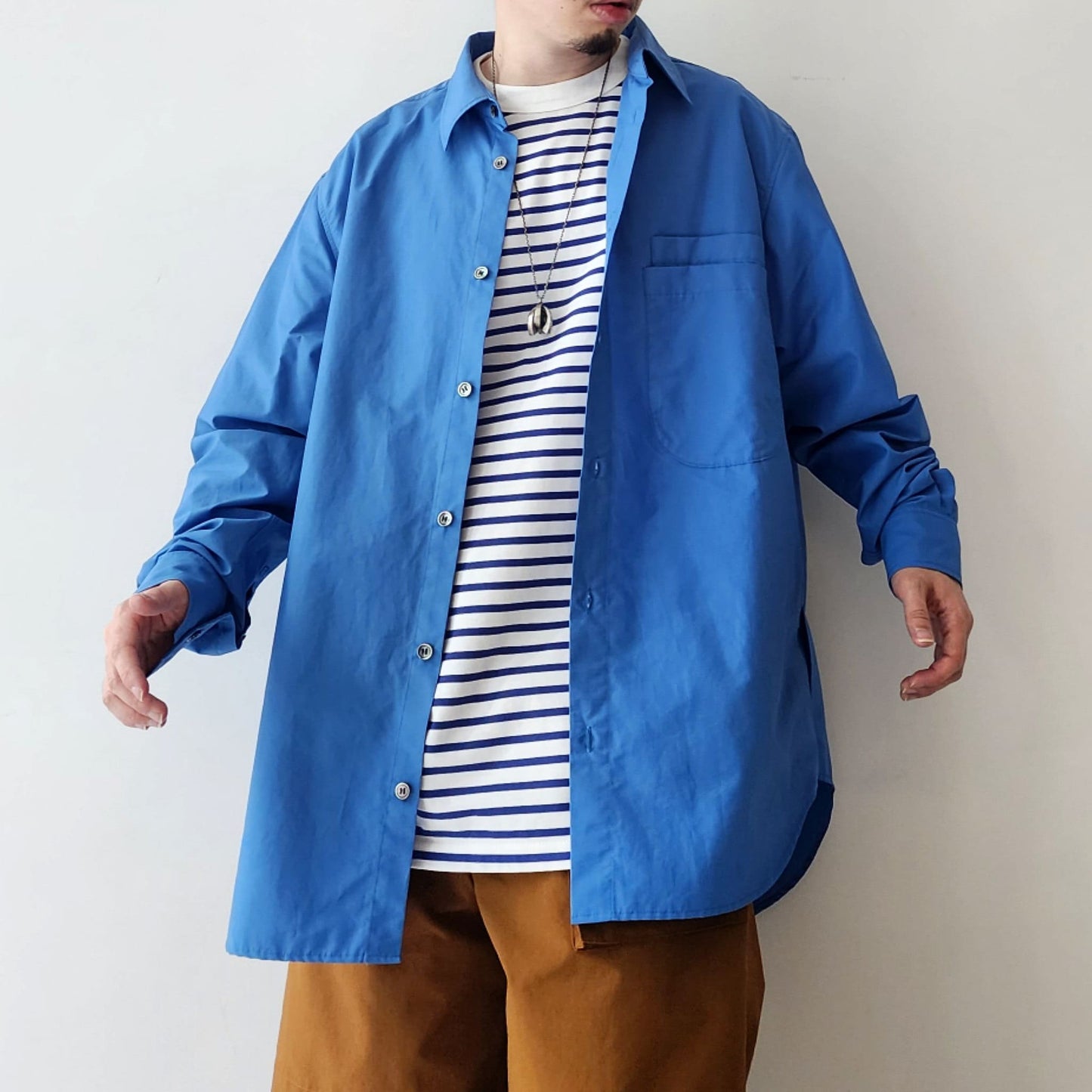 TREE AND BRANCH / Oversized Side Slit Shirket