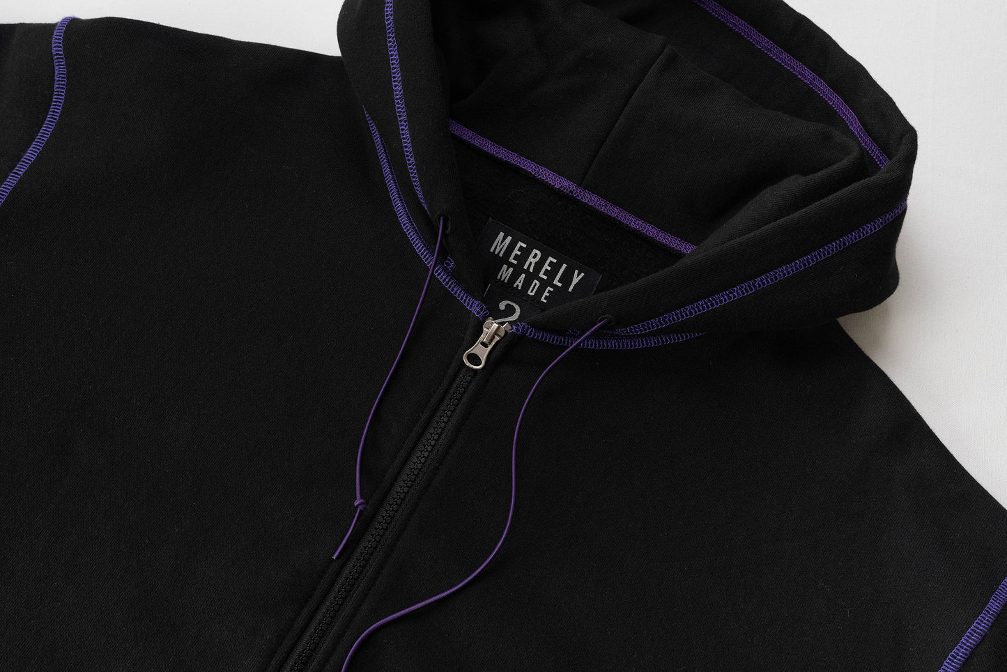 MERELY MADE / Black Merely Snug Zip-Up Hoodie