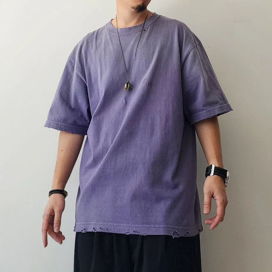 THE JEAN PIERRE / Pigmentdye Grunge Destroy SS Tee
