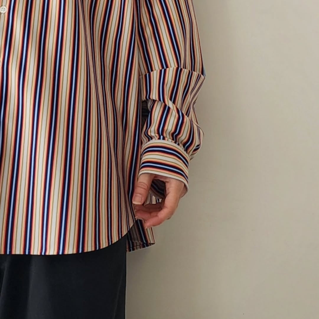 KANEMASA PHIL / 46G Atmosphere Stripe L/S Shirt