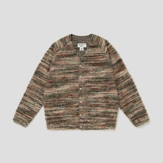 MERELY MADE / Merely Multi Stripe Rainbow Mohire Cardigan