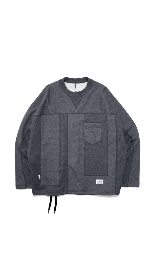 ELEPHANT TRIBAL FABRICS / Panel Patchwork Sweat