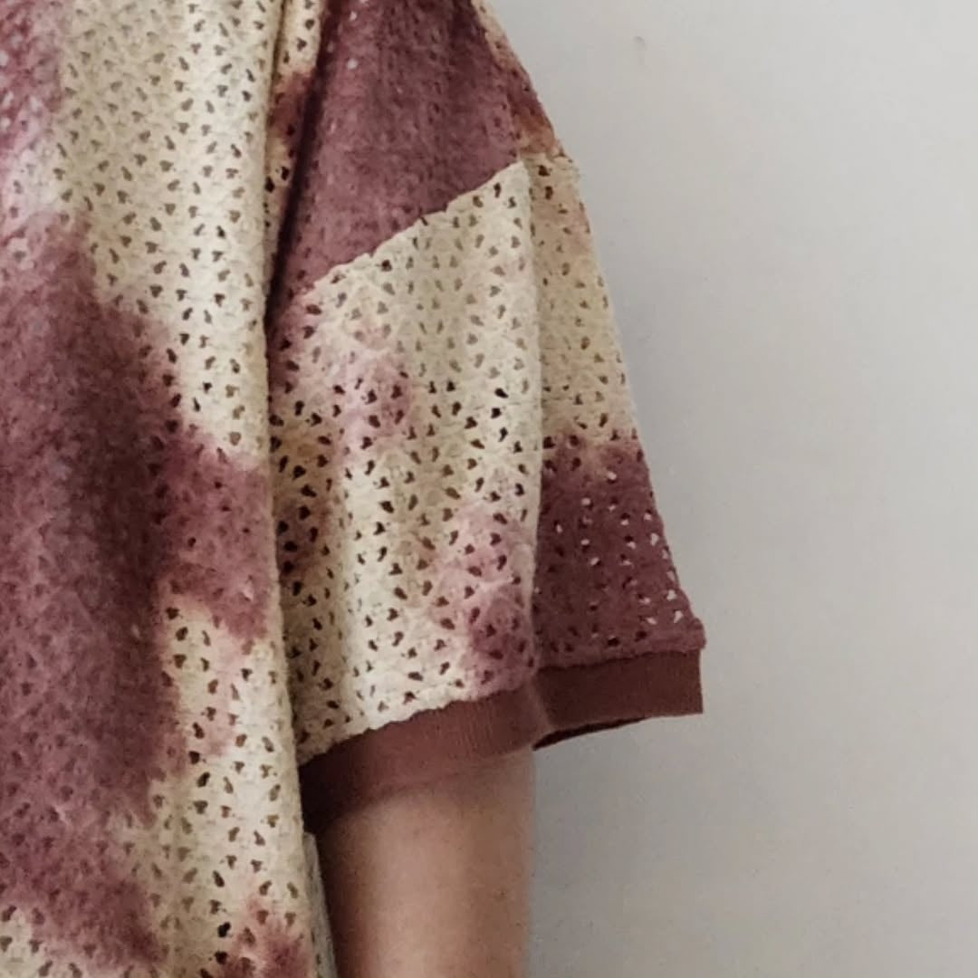 MERELY MADE / Indian Brick Merely Vintage Dyed Knitting T-Shirt