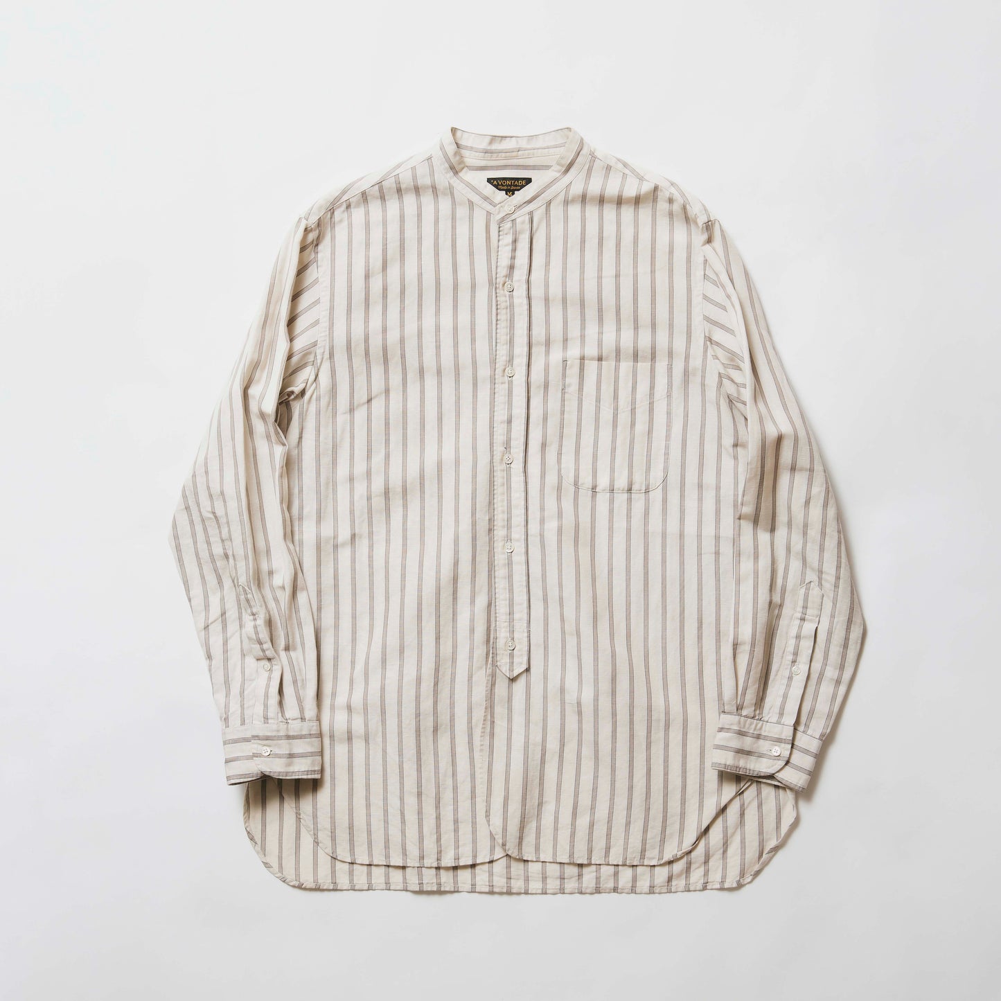Banded Collar Shirts -Cotton/Linen