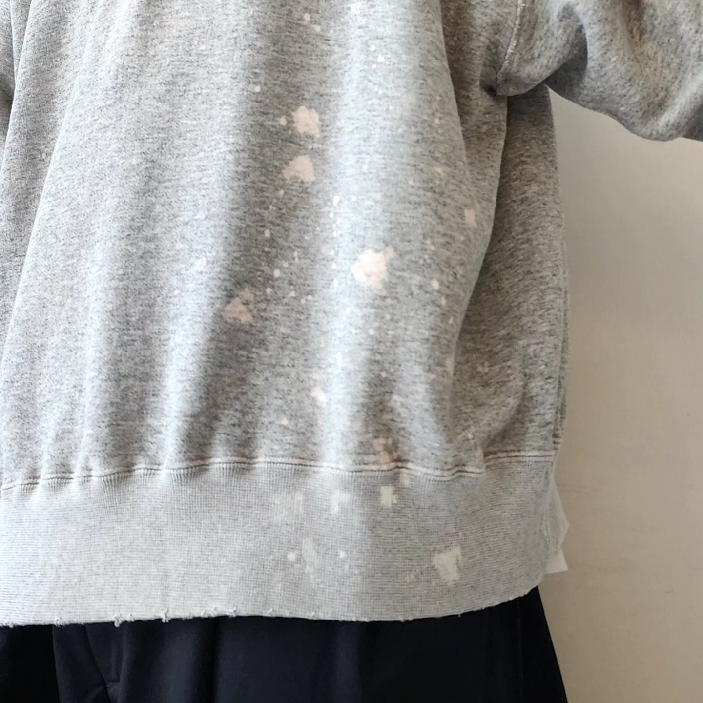 INTERIM / Bleach Hyper Big V Loop Wheel Seamless Sweat Shirt