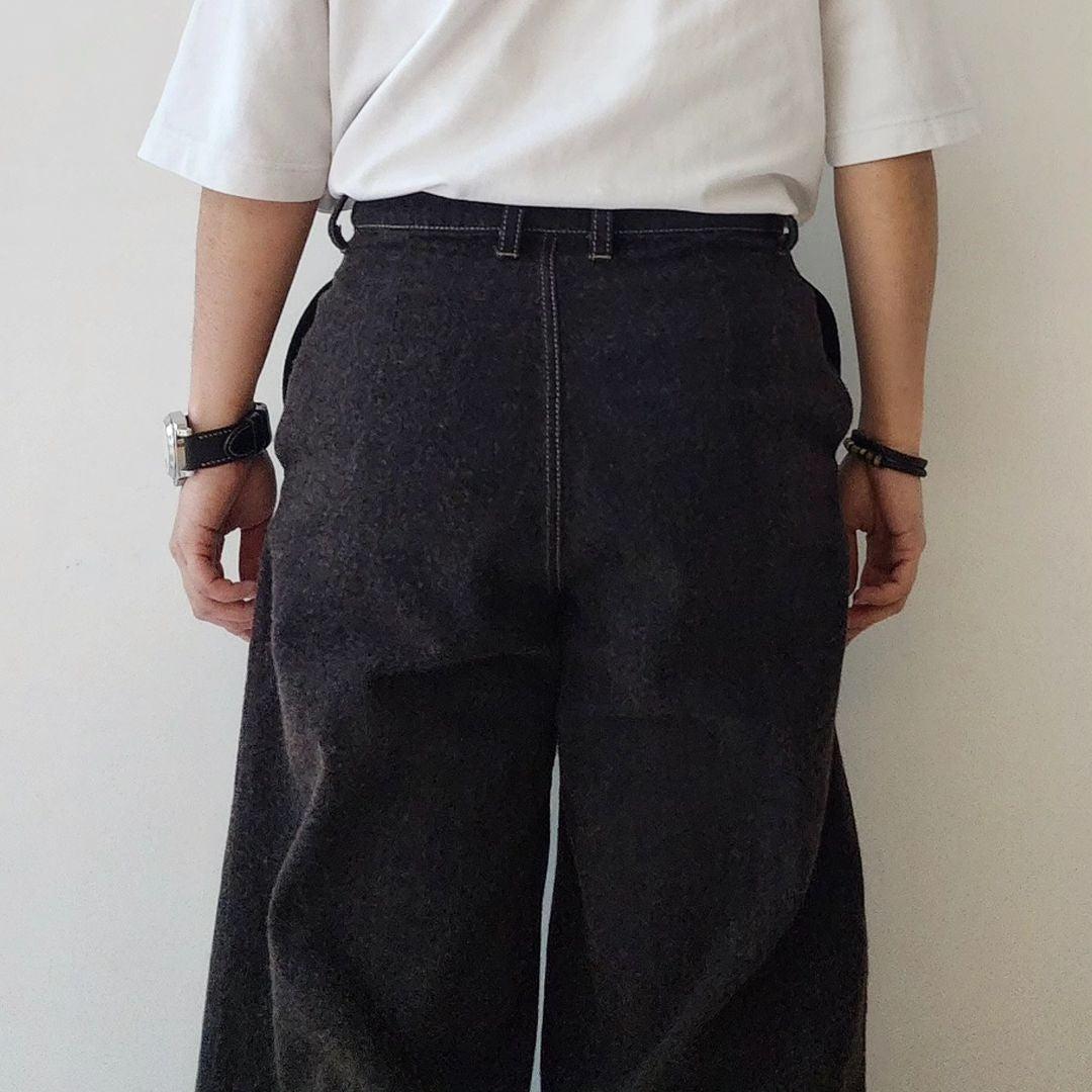NOMAT / Wide Pants（Wool Cotton Denim）