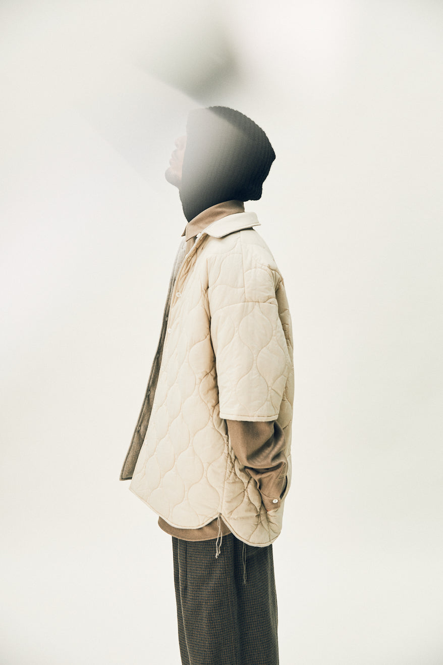 Oatmeal Merely Premium Reversible Padded Shirt
