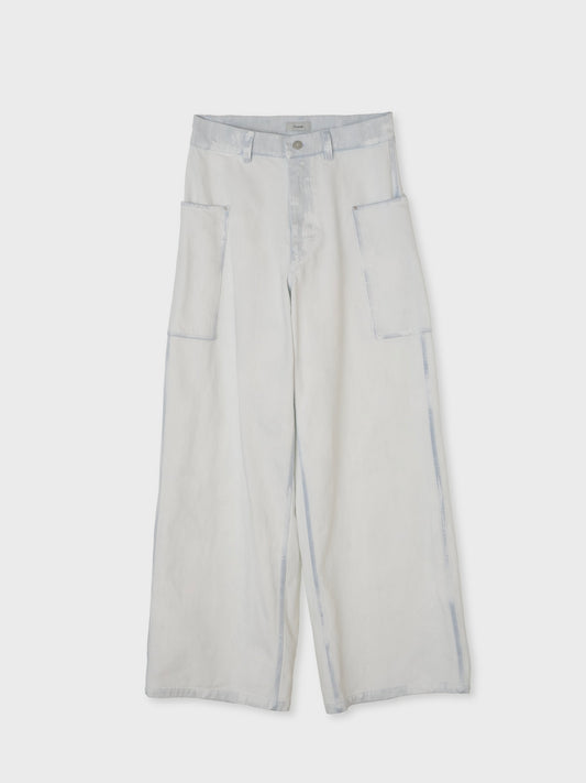 NOMAT / Side Pocket Pants (Paint x Extreme Bleach)