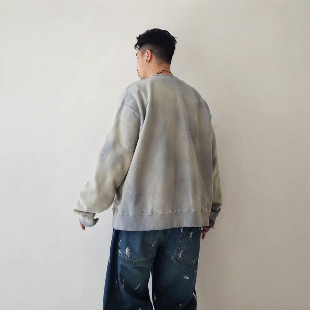 ANCELLM / Unevenness Sweat Shirt