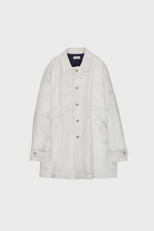 NOMAT / Car Coat (White Hand Painting)