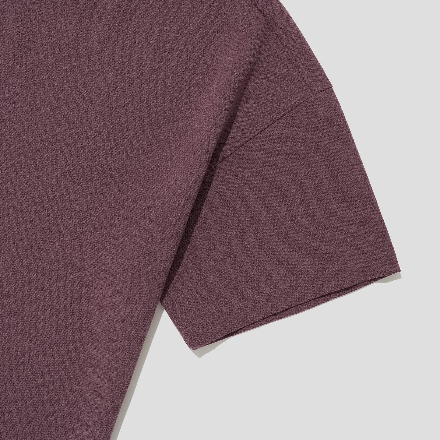 MERELY MADE / Grape Purple Merely Wide Round Neckline T-Shirts
