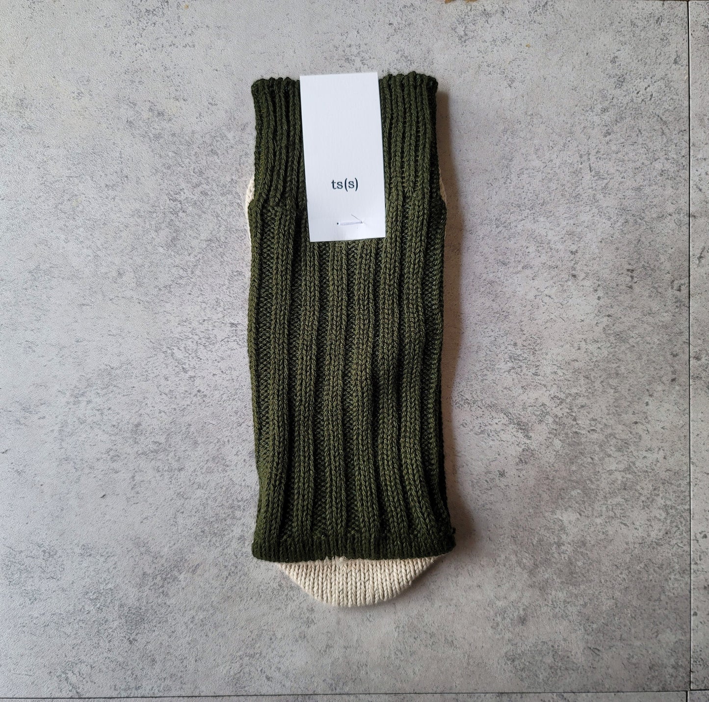 Unpaired Cotton Rib Sock