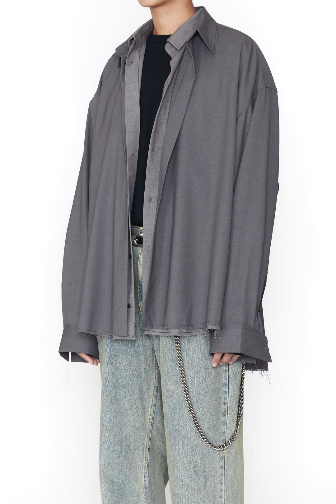 CODA / Dusty Grey 2 In 1 Double Layered Reversible Hybrid Shirt