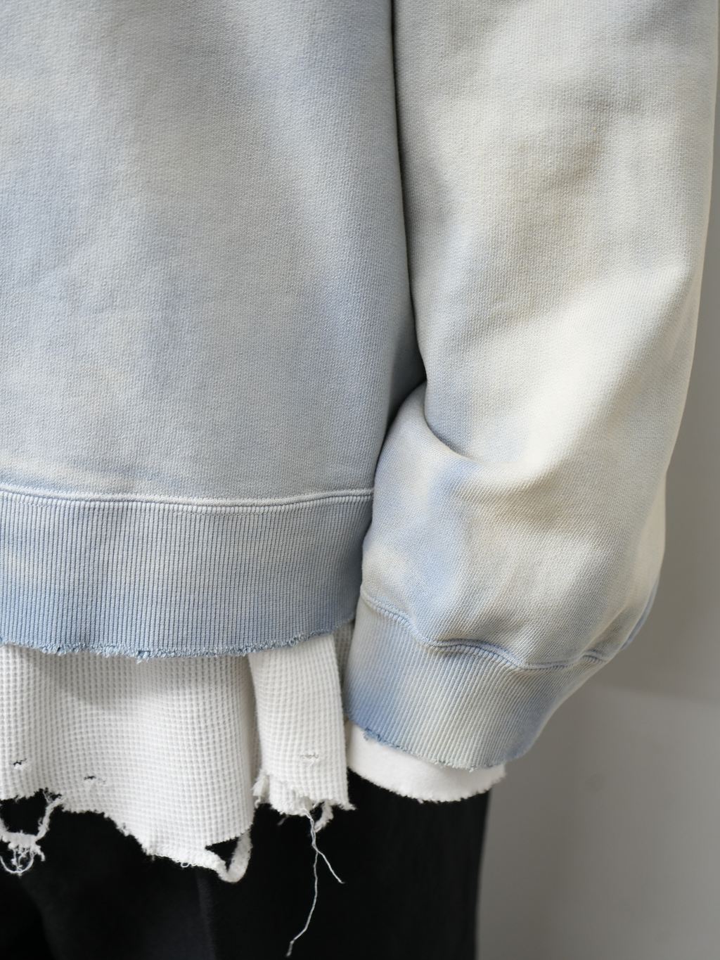 ANCELLM / Unevenness Sweat Shirt