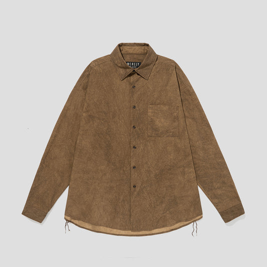 MERELY MADE / Walnut Merely Natural Dyed Lazy Over Shirt