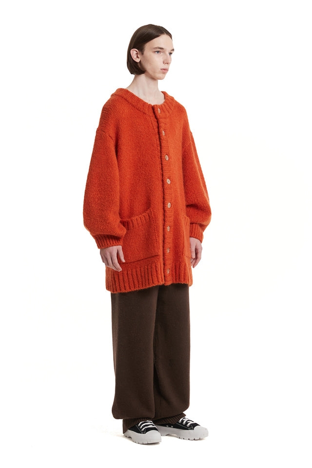 Ballooned Sleeves Cardigan Jacket
