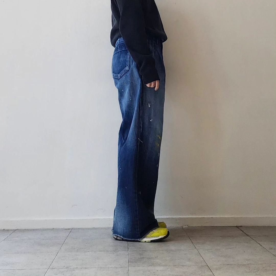 SABY / Tuck Baggy Type 2 - 11oz Bingo Denim (Sun Fade & Paint)