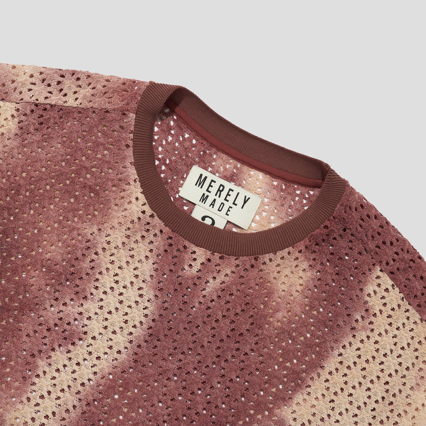 MERELY MADE / Indian Brick Merely Vintage Dyed Knitting T-Shirt