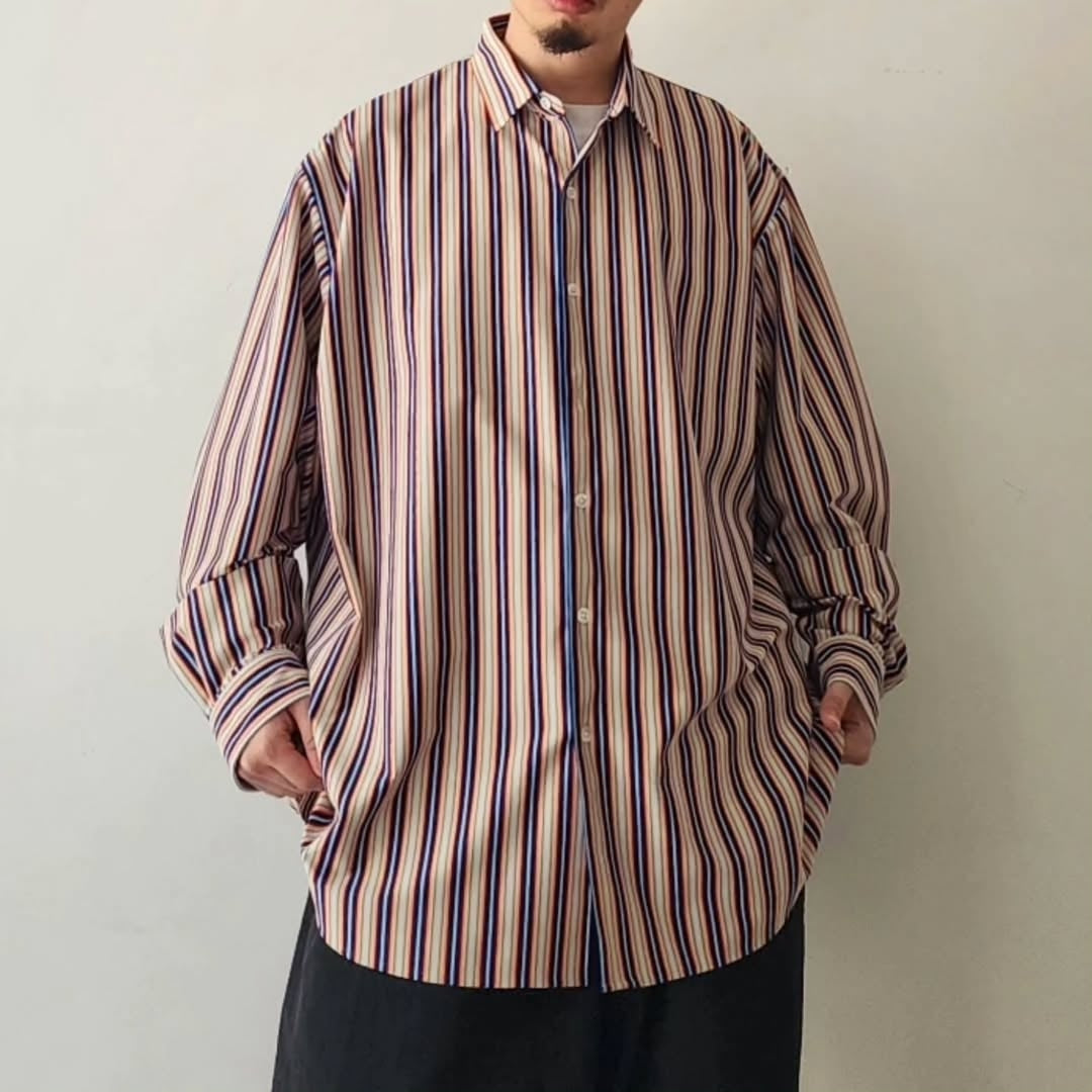KANEMASA PHIL / 46G Atmosphere Stripe L/S Shirt